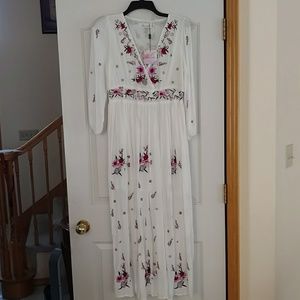 wondrous floral embroidered maxi dress